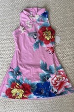 Cheongsam Swimsuit Girls Size 10 Years Old Chinese Kids Dress 1 Pc