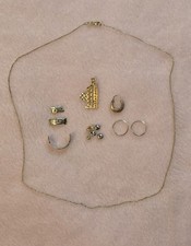 14k Gold Jewelry & scrap Lot, 6.5 Grams. All Tested 14k. READ 