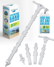 SandShark New Sport Boat Anchor and Jet Ski Anchor. Shallow Water Anchor Pole...