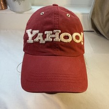 Vintage 1990’s Yahoo! Search Engine Red Embroidered Logo Dad Hat
