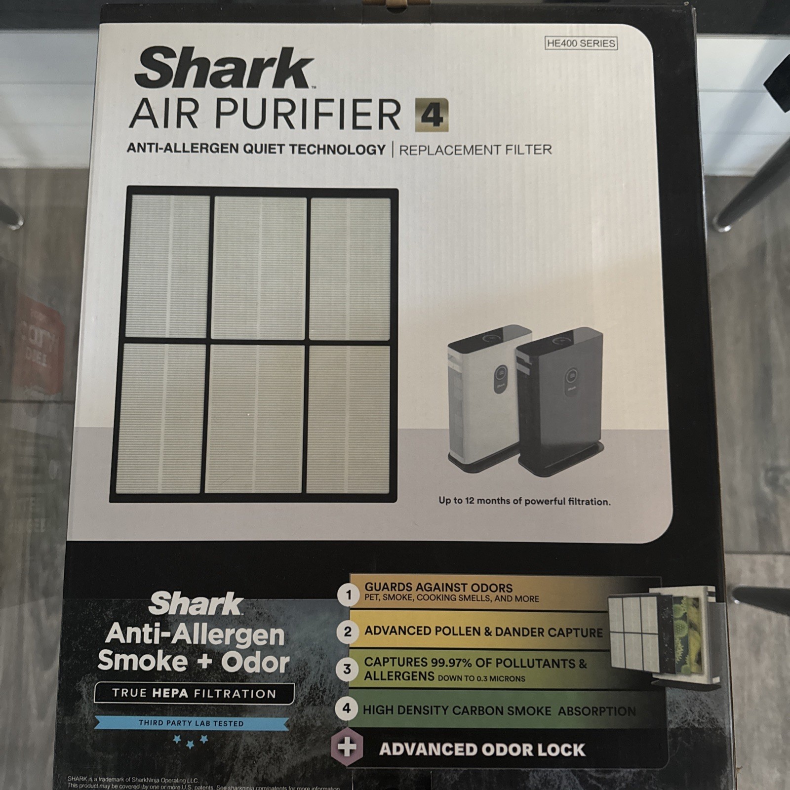Shark Air Purifier 4 Model HE4FKPET  Series HE400 Filter-Genuine Shark Part