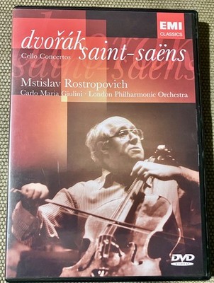 Mstislav Rostropovich - Dvorak/Saint-Saens: Cello Concertos (DVD, 2006)