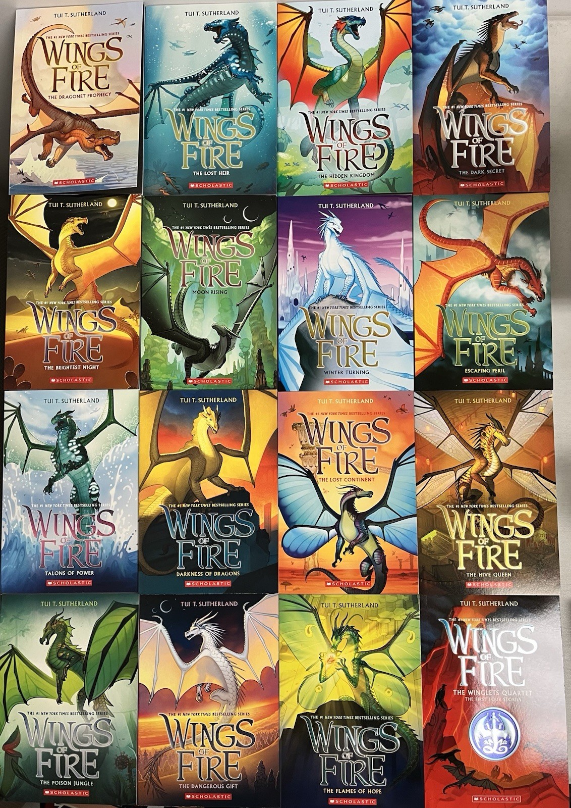 Wings of Fire 16 Book Set Books 1-15 plus 1 bonus book Chapter Books Only NEW!