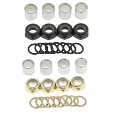 Skateboard Truck Kit Axle Washers Nuts Spacers for BeaRing