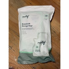 Motif Breastmilk Storage Bags 100 Count 8oz BPA Free Sealed