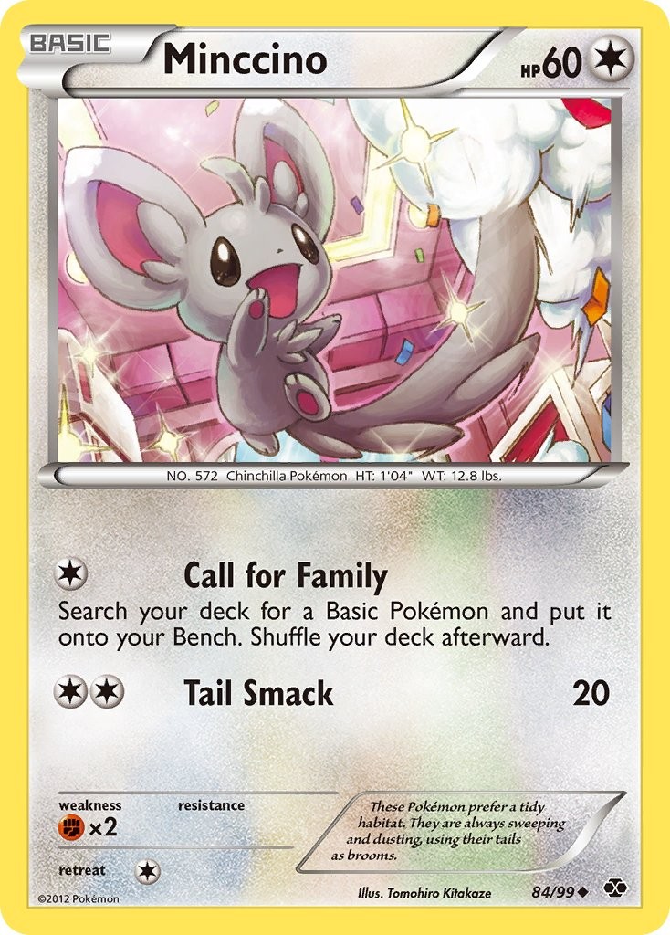 Pokémon TCG Minccino Next Destinies 84/99 Uncommon NM/M Colorless Chinchilla