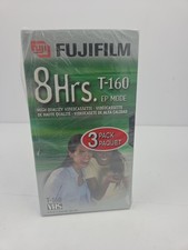 Fujifilm T-120 High Quality VHS Blank Video Tapes NEW Sealed Lot of 3 Pack