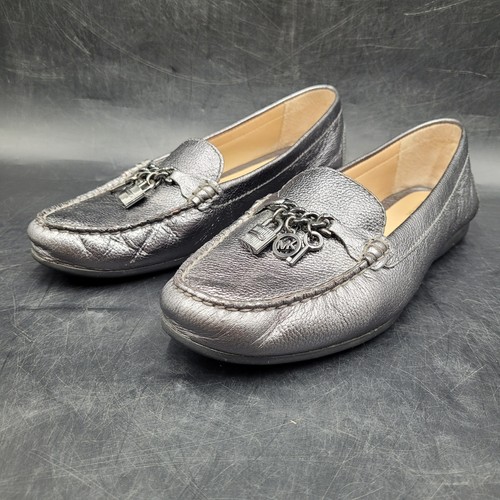 Scarpe slip on donna Michael Kors taglia 9 M grigio argento ME16J - Foto 4 di 13