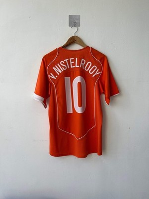 (M) Holland 2004-06 Home Shirt v. Nistelrooy #10 Original Jersey Kit