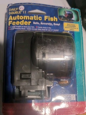 Automatic Fish Feeder Penn-Plax Daily Double II Battery Powered - Large Capacity