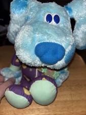 Very Rare 2004 Fisher Price Bedtime Blues Clues Dog Plush 13" Nickelodeon Plush