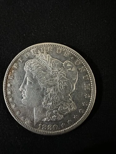 1880 Morgan Silver Dollar $1 Coin Circulated 0.9 Fineness US Currency