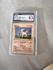 Pokemon Card Ponyta 1999 Base Set 1st Edition 60/102 Common Card CGC 8.5 Mint