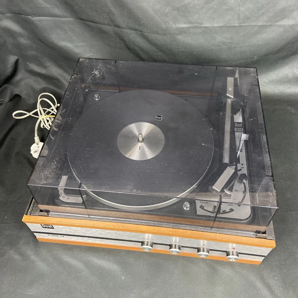Dual H 1010 SV Kompakt Plattenspieler Design Klassiker Holz Vintage - Bild 3 von 4