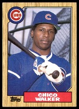 Chico Walker 1987 Topps #695 Chicago Cubs MLB READ FREE SHIPPING AutographDen