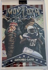 Antonio Gates 2025 Wild Card Jumbo National Exclusive Mammoth Football 1/1