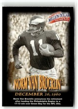 1997 Fleer #13 Norm Van Brocklin Million Dollar Moments Game Cards