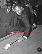 Martin Luther King~Playing Pool~Pool Hall~Billiards~Shooting Pool~8"x10" Photo