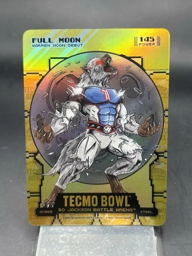 Bo Jackson Battle Arena Tecmo Full Moon Warren Moon Gold Coin Flip SP