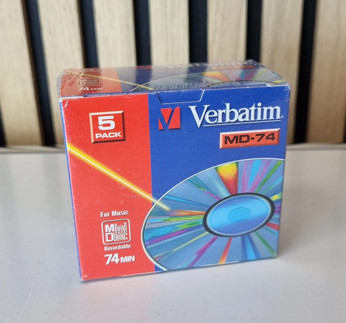 Autoradio MiniDisc Lot De 50 MiniDisc VICTOR MD 80 Min COLOR MIX - Neuf Sous Blister - Japon Minidisc Victor MD 80min