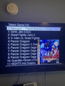 Loaded Sega Saturn console with 64GB SAROO