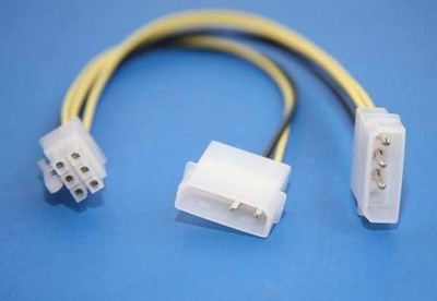 6-PIN Power Cable for PCI-Express Video Cards 10 Inches Long