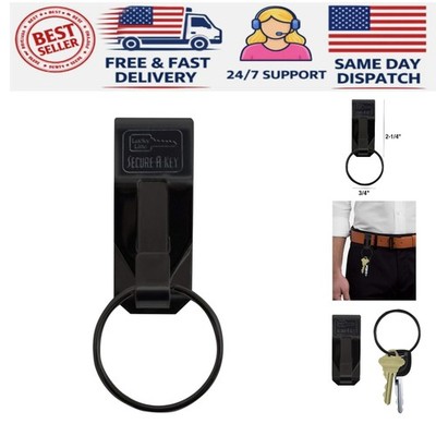 Durable Secure-A-Key Holder with Nickel-Plated Ring   Effortless Key Management