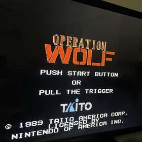 Cartucho Operation Wolf (Nintendo System NES 1985) solo probado y funcionando