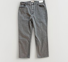 NWT Women  s ABERCROMBIE  FITCH Ultra High Rise The Ankle Straight Gray Jeans 16