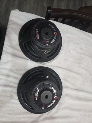 KICKER SOLO-BARIC S12D 4 OHM SUBWOOFER OLD SCHOOL USED (2) WORK