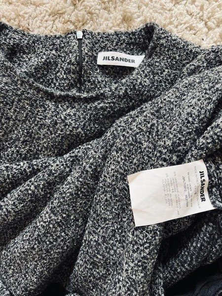 Women Jil Sander Dress Grey Wool 36