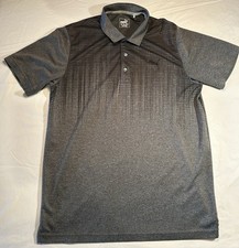 Puma Golf Men  s Large Jacquard Drip Dry Cell Gray Short Sleeve Polo Shirt