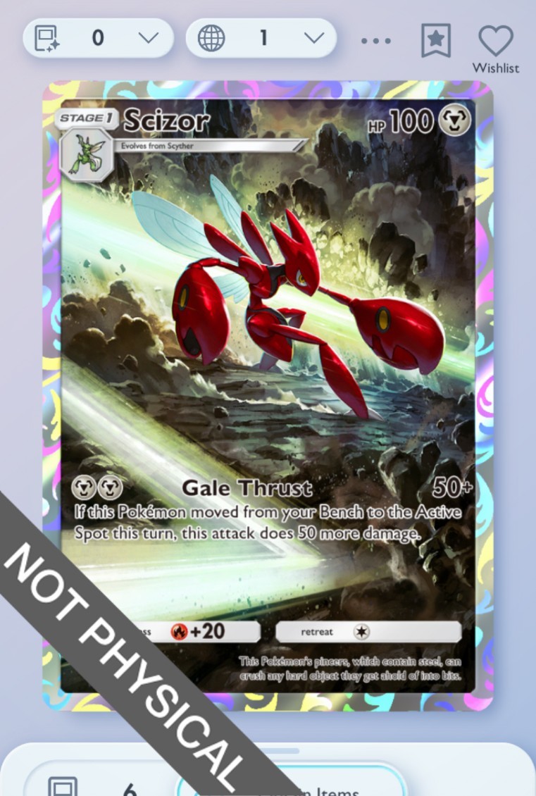 ポケモンカードssk Pokemon TCG POCKET - Scizor 1⭐, Wisdom of Sea and Sky, English | eBay