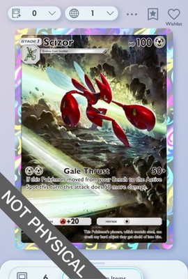 Pokemon TCG POCKET - Scizor 1⭐, Wisdom of Sea and Sky, English | eBay