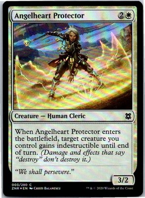 Angelheart Protector C 3 Foil Zendikar Rising NM