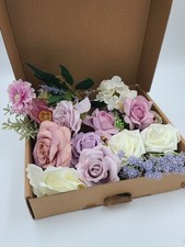 Purple Artificial Flowers Combo Set