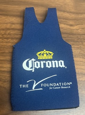 Jimmy V Foundation for Cancer Research Corona can coozie drink holder Displayed