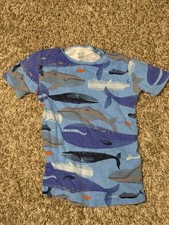 Carter’s Just One You Toddler Whale Print T-Shirt Blue 3T Short Sleeve