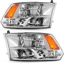Headlight Assembly Replacement for 2009-18 Dodge Ram 1500 Quad 2010-2018 Dodge