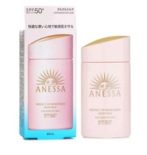 Anessa Perfect UV Sunscreen Mild Milk For Sensitive Skin SPF 50 PA   60ml