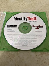 CD "Broderbund Identity Theft Protector" ScreenShot Deluxe 4.0 2000