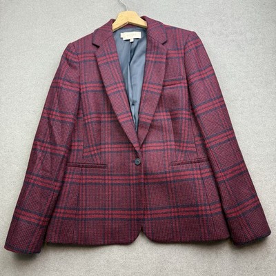 HOBBS Tweed Sakko UK 14 Hackness Hacking Check Wolle Tailored Blake Country