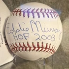 Eddie Murray Hall of Fame Autographed Baseball James Spence Authentication (JSA)