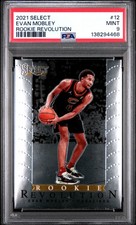 2021 PANINI SELECT ROOKIE REVOLUTION #12 EVAN MOBLEY ROOKIE RC PSA 9