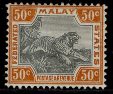 MALAYSIA - Federated Malay QV SG22a, 50c grey & orange-brown, M MINT. Cat £100.
