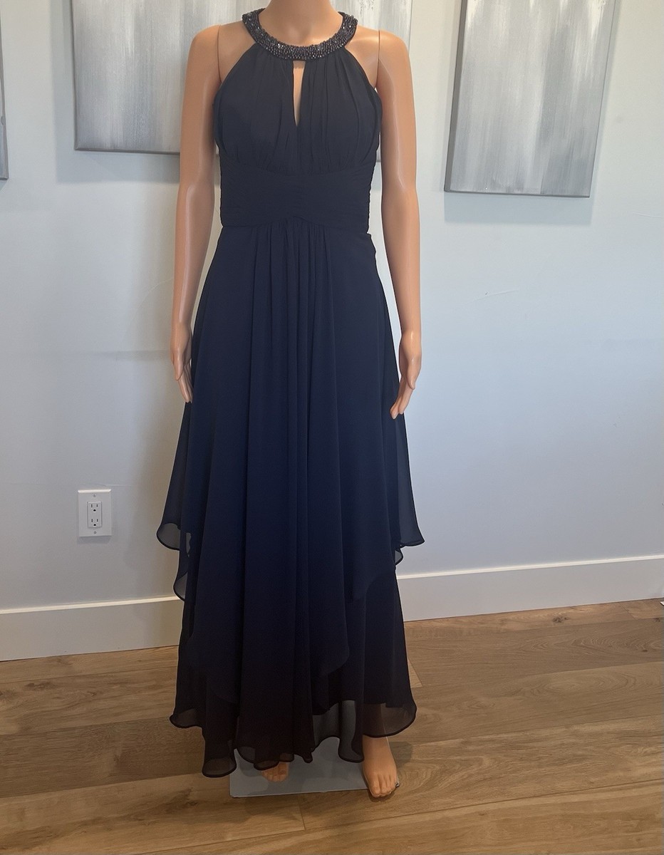 green emerald velvet dress Eliza J Evening EJ8M7375 - Long A-Line Dress