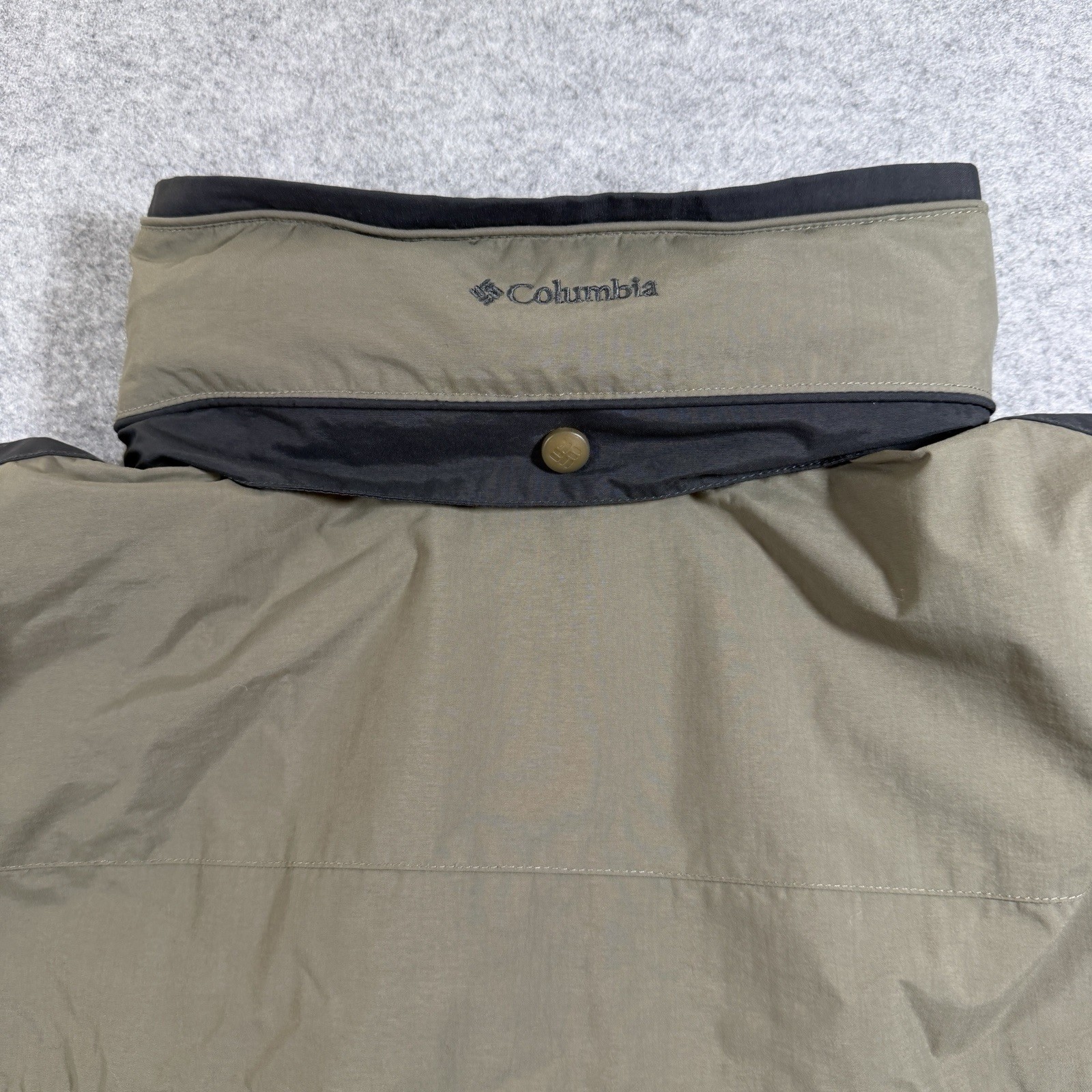 Columbia Waterproof Winter Coat Mens XL Olive Insulated Ski Snow Stowaway Hood thumbnail 10