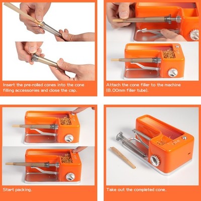 Horns Bee Cigarette Rolling Machine – Electric Tobacco Injector Smoke  Machine