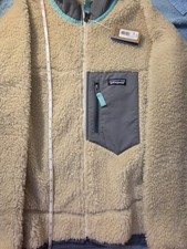 New Men's Patagonia Classic Retro X Fleece Jacket Dark Natural Plume Small