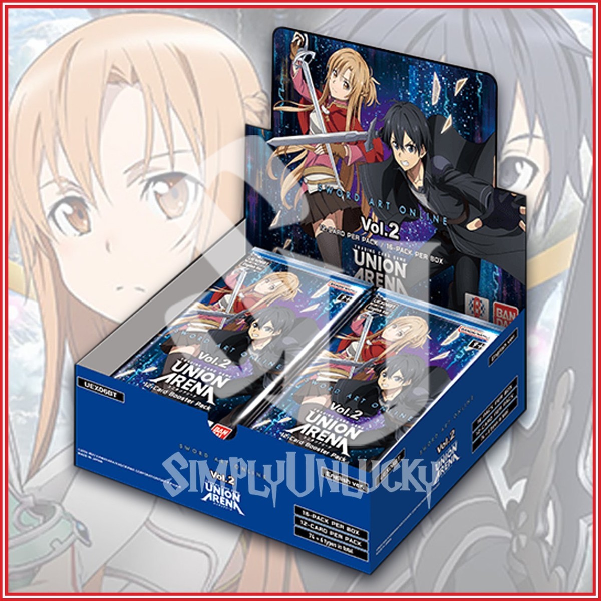 sword art online vol 2 booster box UNION ARENA TCG: SWORD ART ONLINE VOL.2 SAO Booster Box English IN STOCK